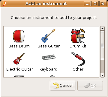 The Add Instrument Dialog